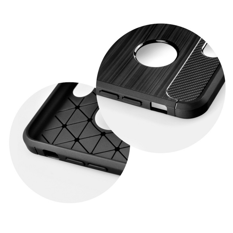 Θήκη Forcell TPU Carbon Fiber Brushed Xiaomi 12/12X 5G Black