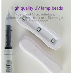UV Led Mini Lamp & Type-C Cable για Liquid Dispersion Tempered Glass
