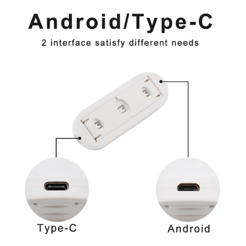 UV Led Mini Lamp & Type-C Cable για Liquid Dispersion Tempered Glass