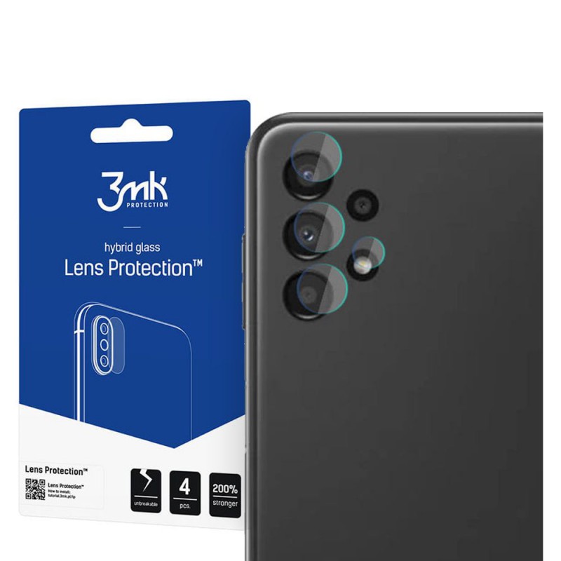 Γυαλί Προστασίας 3MK Camera Lens Samsung Galaxy A13 4G SM-A135/A32 5G SM-A326B Full Cover Tempered Glass 9H AntiCrash / AntiShock (4τμχ)
