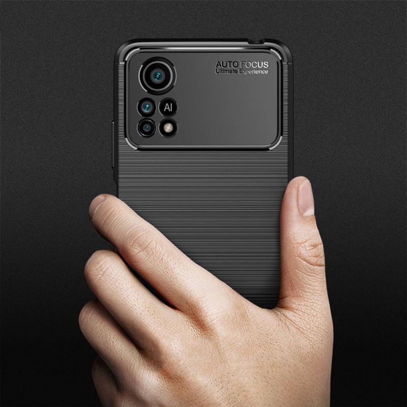 Θήκη Tech-Protect TPU Carbon Fiber Brushed Realme 9 Pro+/9 4G Black