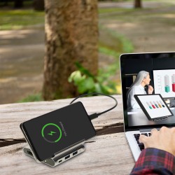 Αντάπτορας 4smarts Hub 7in1 Universal Tablet και Phone Stand Grey (456337)