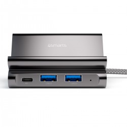Αντάπτορας 4smarts Hub 7in1 Universal Tablet και Phone Stand Grey (456337)