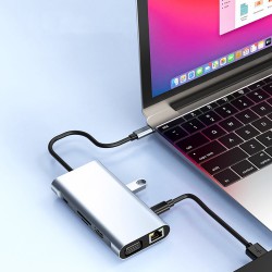 Αντάπτορας Tech-Protect V7 Hub 10in1 Grey
