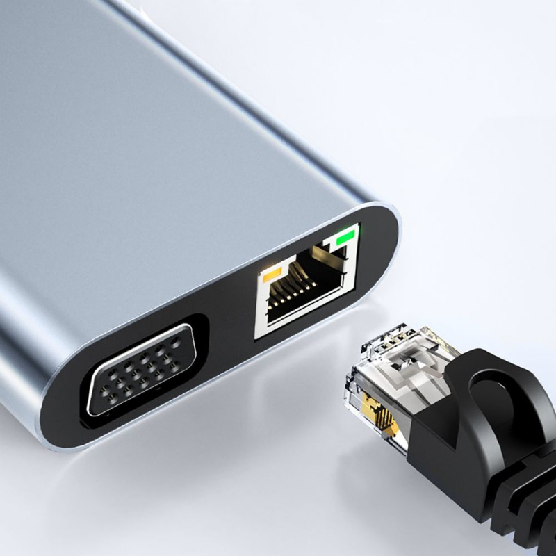 Αντάπτορας Tech-Protect V7 Hub 10in1 Grey