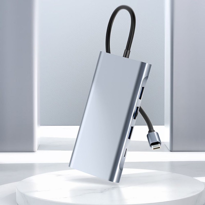 Αντάπτορας Tech-Protect V7 Hub 10in1 Grey