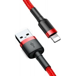 Καλώδιο Φόρτισης Baseus CALKLF-A09 Cafule Series USB to Lightning Cable 2,4A 0,5m Red