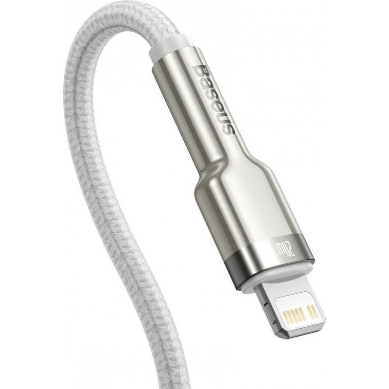 Καλώδιο Φόρτισης Baseus CATLJK-A02 Cafule Series Type-C to Lightning Cable 20W 1m White