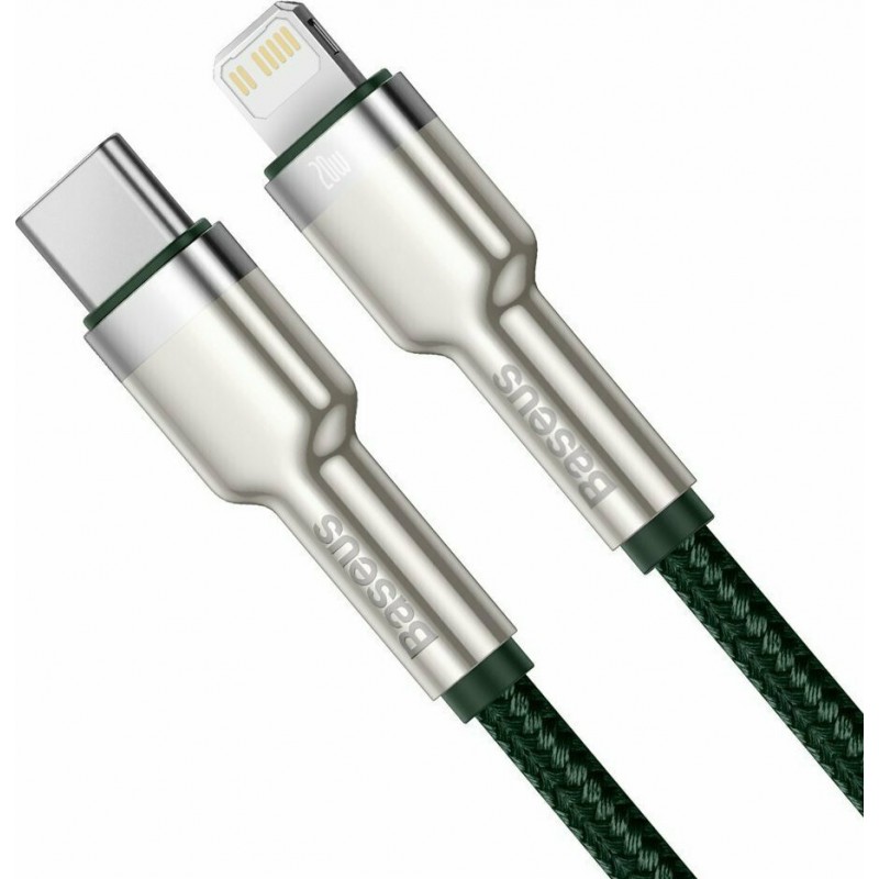 Καλώδιο Φόρτισης Baseus CATLJK-B06 Cafule Series Type-C to Lightning Cable 20W 2m Green