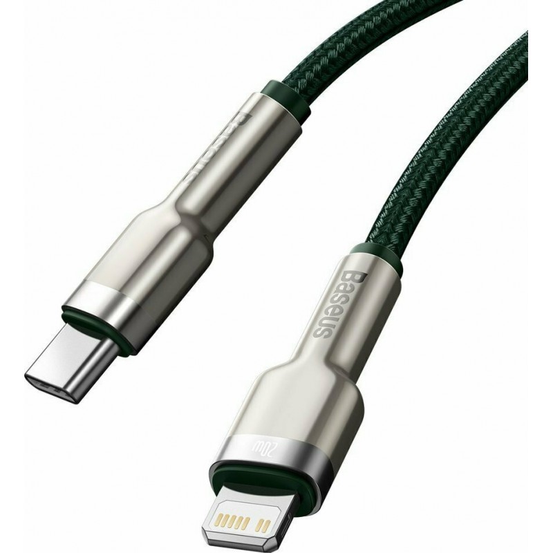 Καλώδιο Φόρτισης Baseus CATLJK-B06 Cafule Series Type-C to Lightning Cable 20W 2m Green