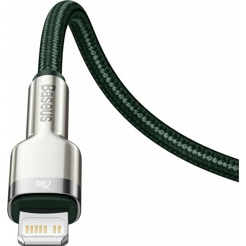 Καλώδιο Φόρτισης Baseus CATLJK-B06 Cafule Series Type-C to Lightning Cable 20W 2m Green