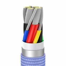 Καλώδιο Φόρτισης Baseus Crystal Shine Type-C to Lightning Cable 20W 2m Purple (CAJY000305)