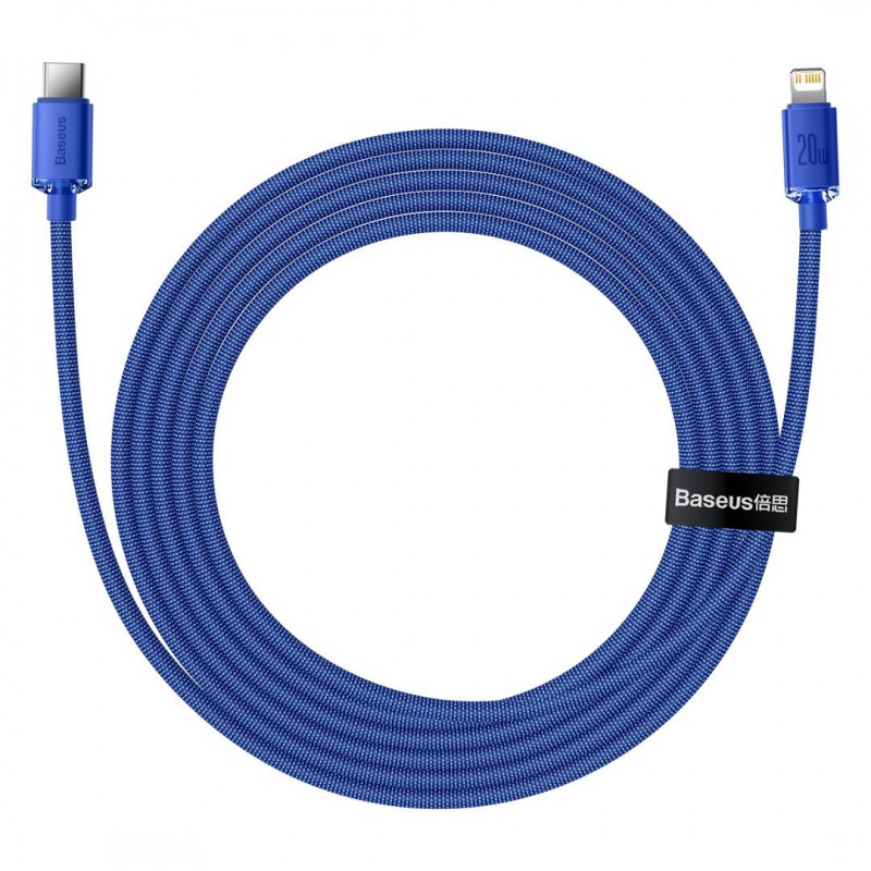 Καλώδιο Φόρτισης Baseus Crystal Shine Type-C to Lightning Cable 20W 1,2m Blue (CAJY000203)