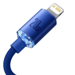 Καλώδιο Φόρτισης Baseus Crystal Shine Type-C to Lightning Cable 20W 1,2m Blue (CAJY000203)