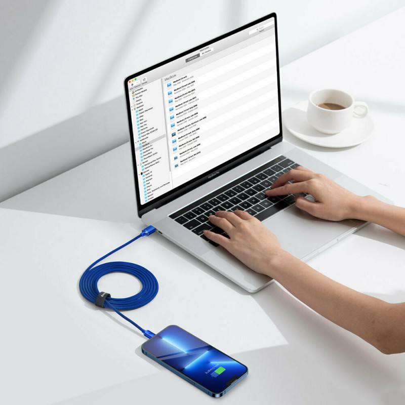 Καλώδιο Φόρτισης Baseus Crystal Shine Type-C to Lightning Cable 20W 1,2m Blue (CAJY000203)