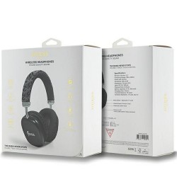 Ακουστικά Guess Wireless Bluetooth Gcube Metallic Script Logo Black 