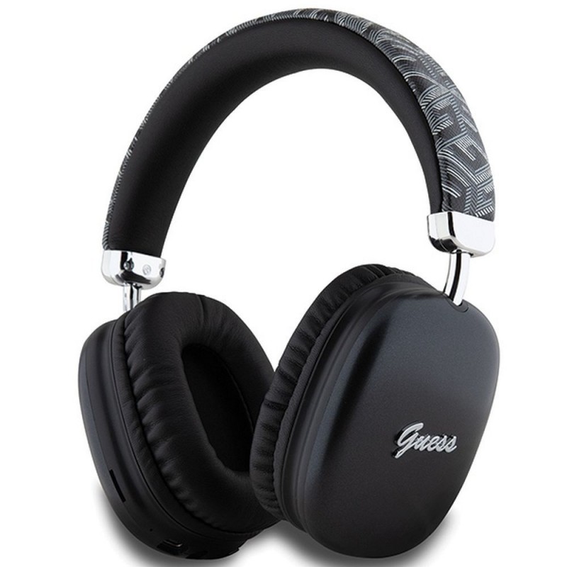 Ακουστικά Guess Wireless Bluetooth Gcube Metallic Script Logo Black 