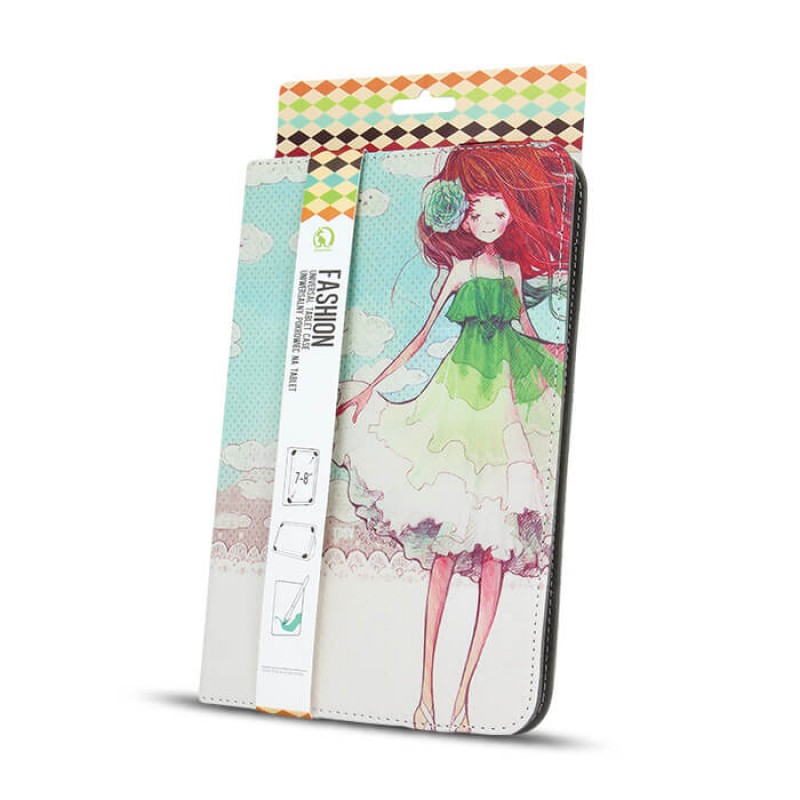 Θήκη Book Fashion Pretty Girl Universal για Tablet 7\'\'- 8\'\' 