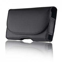 Θήκη Οριζόντια Belt Clip Leather Universal Classic Model 13 Black  