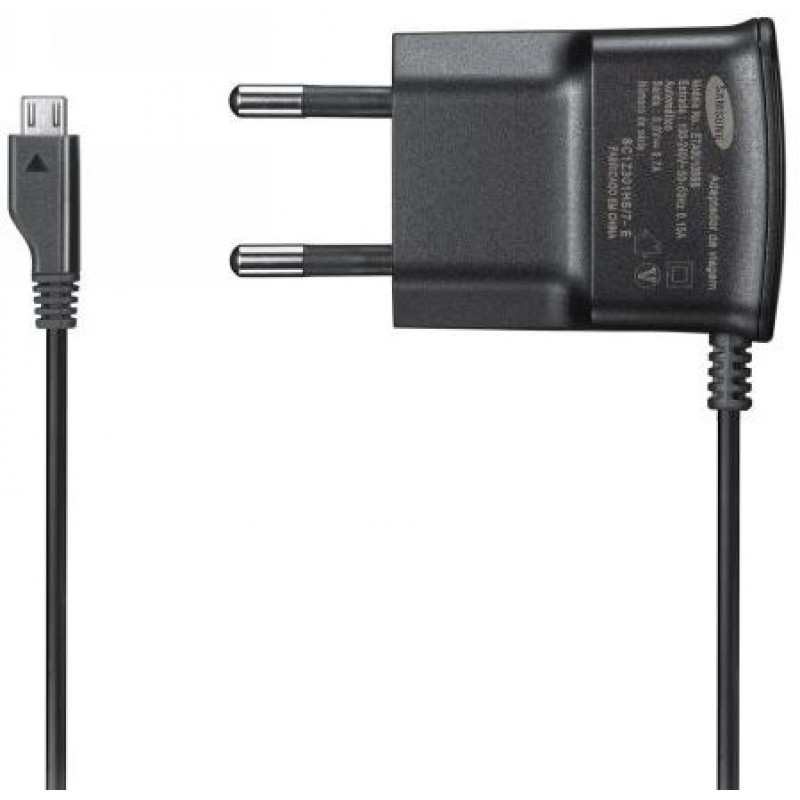Φορτιστής Ταξιδίου Samsung ETA0U10EBE Micro USB Black (Original Bulk) 