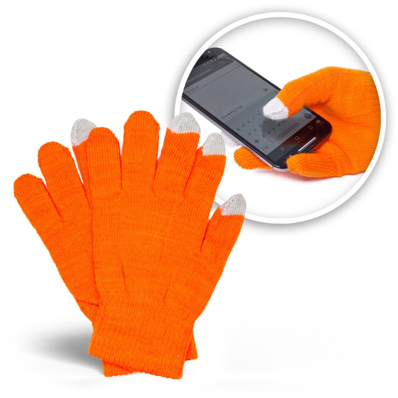 Γάντια για οθόνες αφής Smart Gloves Orange
