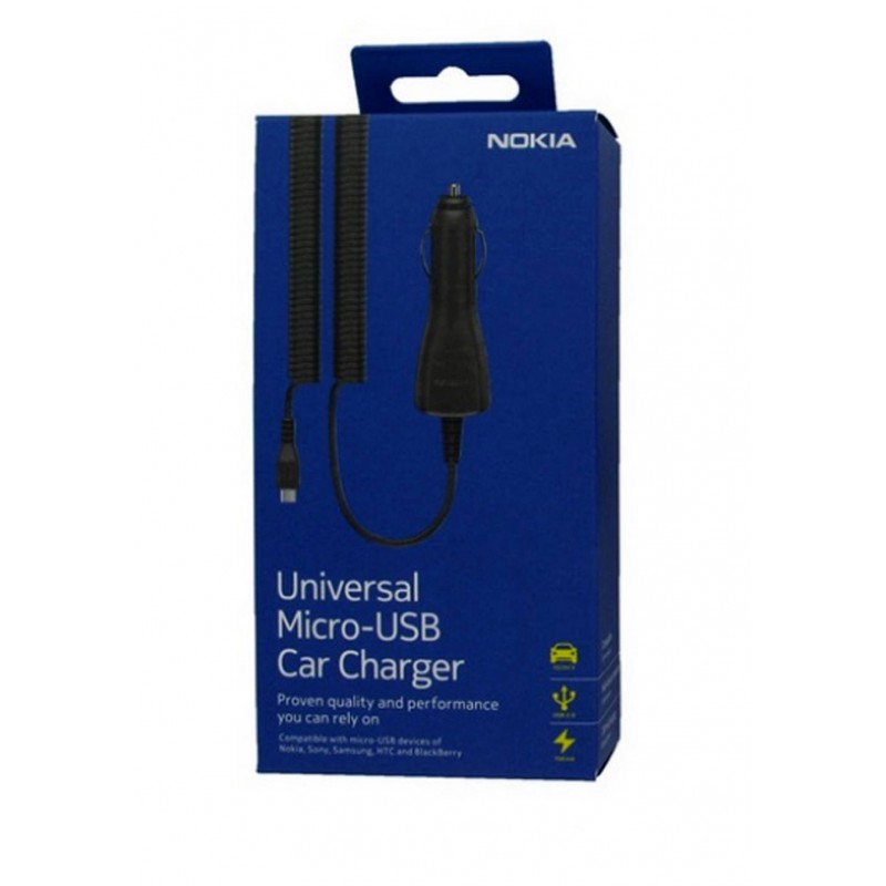 Φορτιστής αυτοκινήτου Nokia MicroUSB DC-15 Black (Original)