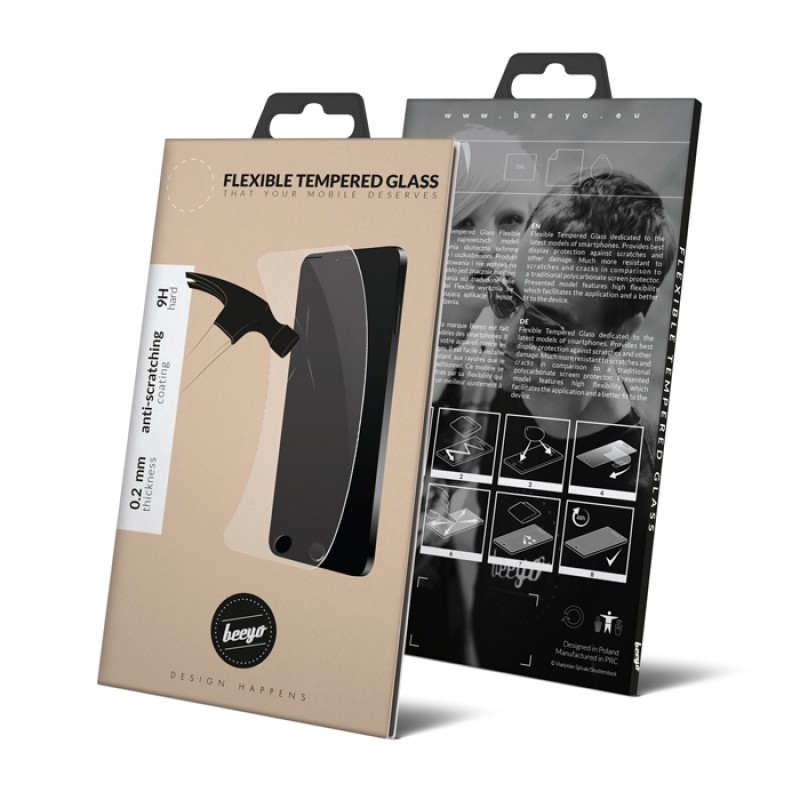 Γυαλί Προστασίας Beeyo Flexible universal 5,5 (72 x 147) Tempered Glass 9H AntiCrash / AntiShock 
