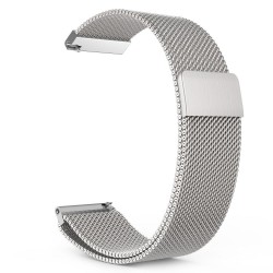 Ανταλλακτικό λουράκι QuickFit Milanese Band Silver για Samsung Galaxy Watch3(45mm)/Watch(46mm)/Huawei Watch 3 (46mm)/ Watch 3 Pro (48mm)/GT 2/Pro/Honor GS Pro/Amazfit GTR 3 (46mm)/GTR 3 Pro/GTR(47mm)/ Stratos 3(48mm) (22mm)