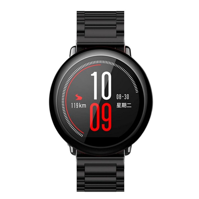 Ανταλλακτικό λουράκι QuickFit Stainless Black για Samsung Galaxy Watch3(45mm)/Watch(46mm)/Huawei Watch 3 (46mm)/ Watch 3 Pro (48mm)/GT 2/Pro/Honor GS Pro/Amazfit GTR 3 (46mm)/GTR 3 Pro/GTR(47mm)/ Stratos 3(48mm) (22mm)