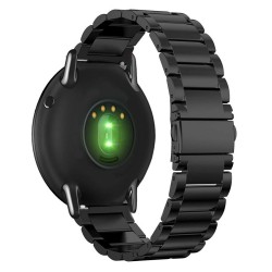 Ανταλλακτικό λουράκι QuickFit Stainless Black για Samsung Galaxy Watch3(45mm)/Watch(46mm)/Huawei Watch 3 (46mm)/ Watch 3 Pro (48mm)/GT 2/Pro/Honor GS Pro/Amazfit GTR 3 (46mm)/GTR 3 Pro/GTR(47mm)/ Stratos 3(48mm) (22mm)