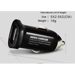 Φορτιστής Αυτοκινήτου Remax RCC101 2.1A Black