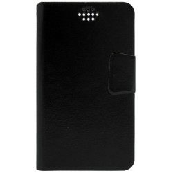 Θήκη Universal Flip Book Large για Κινητά Τηλέφωνα 5.0\'\'-5,7\'\' Rotating Stand Black